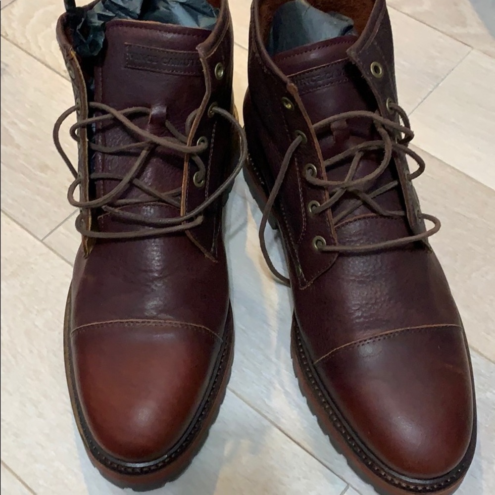 Vince Camuto Mens leather tie boots - Picture 4 of 6